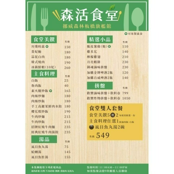 [時尚小舖]挪威森林旅館 平假日150元餐券 使用期限至2027/04/24-細節圖4