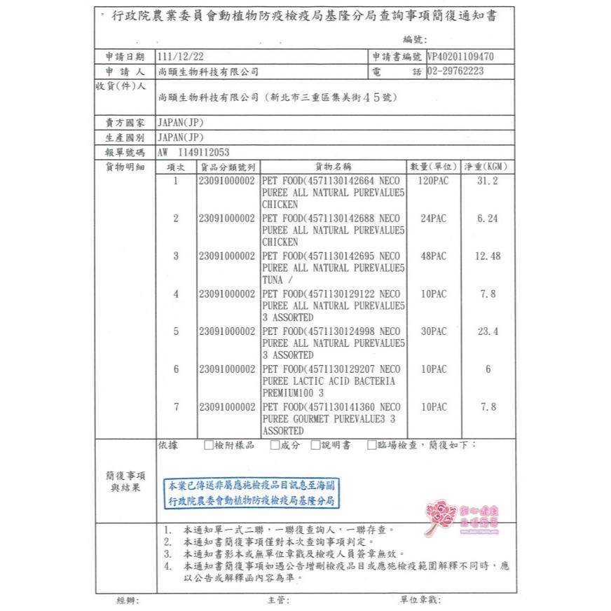 日本國產NECO PUREE汪寵愛(狗用) 雞肉肉泥+雞胗(20份/包)-細節圖7