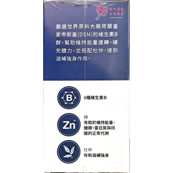 【中化裕民】元氣B群(B群+鋅+杜仲)(60粒/盒)-細節圖2