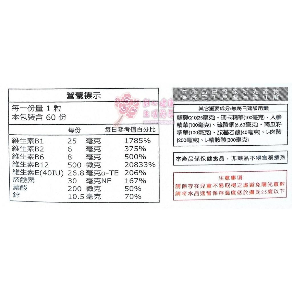 【威馬康健】滿意力鋅(60粒/盒)-細節圖3