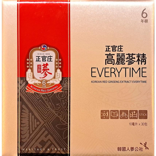 正官庄 高麗蔘精 everytime (30入/盒)
