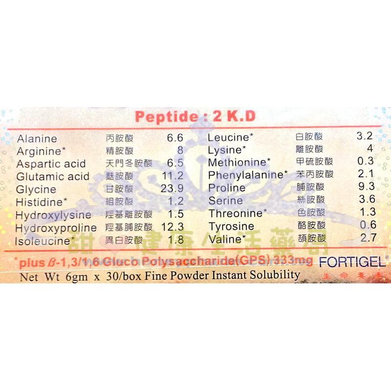 活機源 (β-1，3/1，6酵母葡聚多醣體+綜合胺基酸) 30包/盒-細節圖2