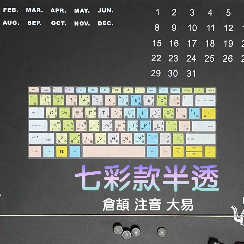 HP Probook 430 G8 635 Aero G7 835 830 G7 倉頡注音 鍵盤保護膜 鍵盤膜 鍵盤套-細節圖4