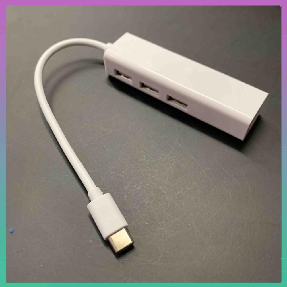 type-C 轉 高速網路孔 type-C 轉 RJ45 Type-C to USB網卡 有線網卡 HUB USB-C-細節圖2