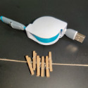 2合一 灰頭款 伸縮傳輸線 伸縮充電線 快充 數據線 蘋果 iphone lightning 安卓 microusb-規格圖2