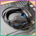 LED發光電競耳罩式耳機 耳罩式耳機 耳機麥克風 發光耳機 線控耳機 LED光發亮 線控調音 PS4 PC 遊戲玩家專用-規格圖8