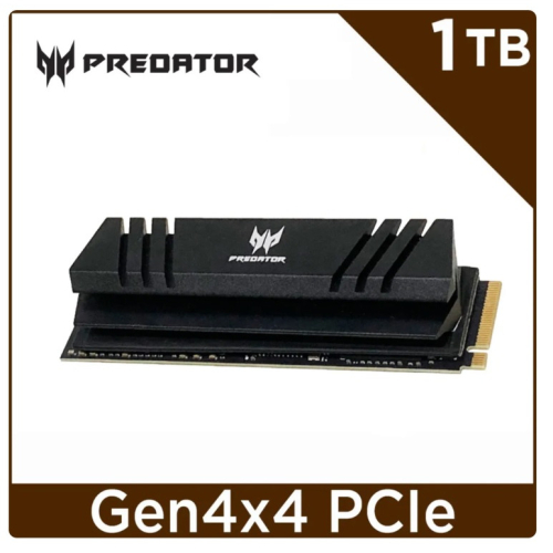 Acer Predator GM7000 1TB M.2 2280 PCIe Gen4x4SSD固態硬碟(附散熱片)