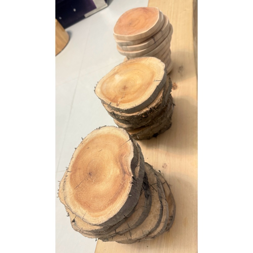 ☆後山爸檜木原木手作坊☆杯墊DIY組-細節圖2