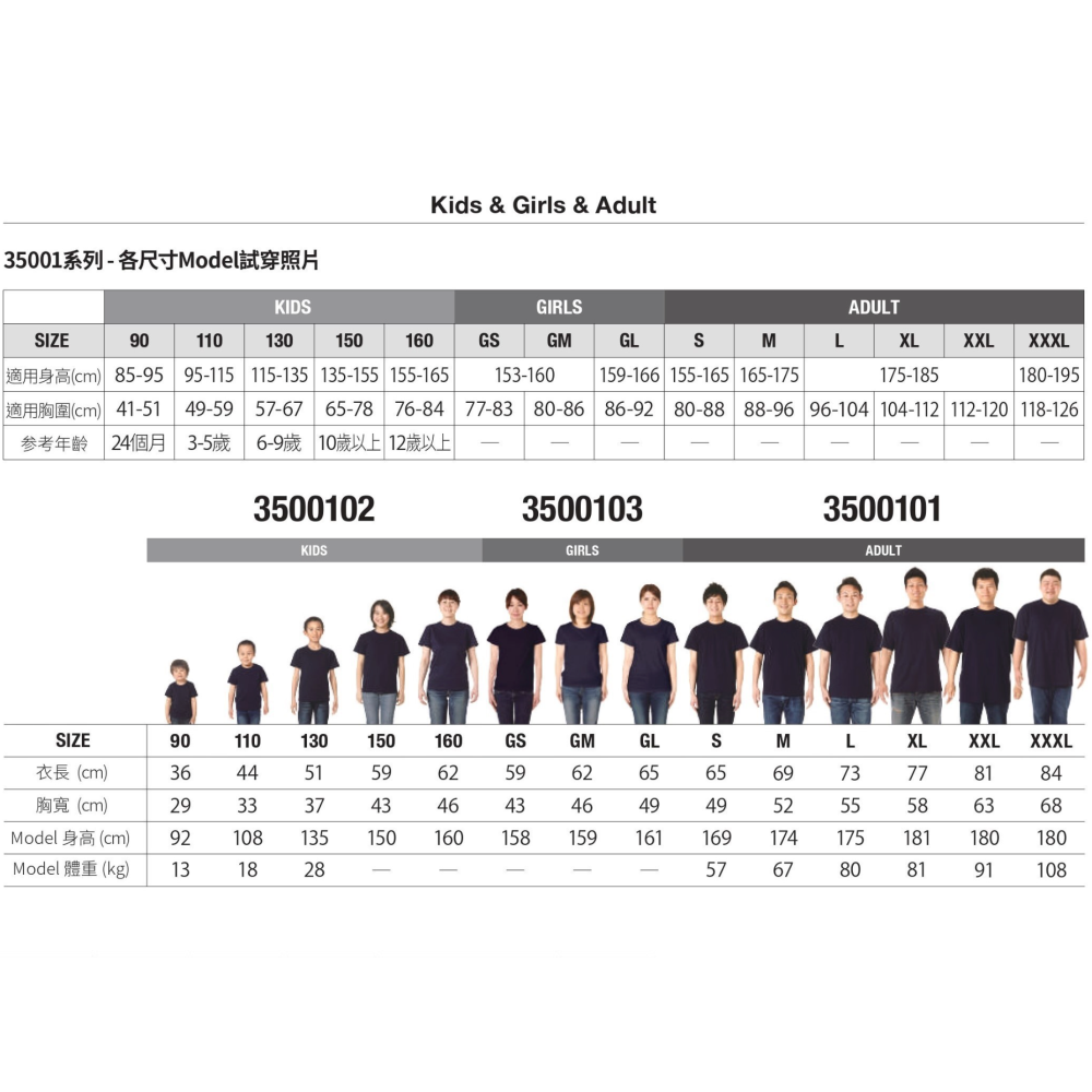 United Athle 5.6oz 重磅素T 日本UA 素Tee 大尺碼 男女 無口袋短T 35001-細節圖8