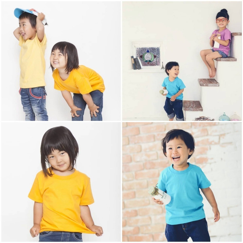 兒童版 United Athle 5.6oz 重磅素T 日本UA 素Tee 大尺碼 男女 無口袋短T 35001-細節圖2