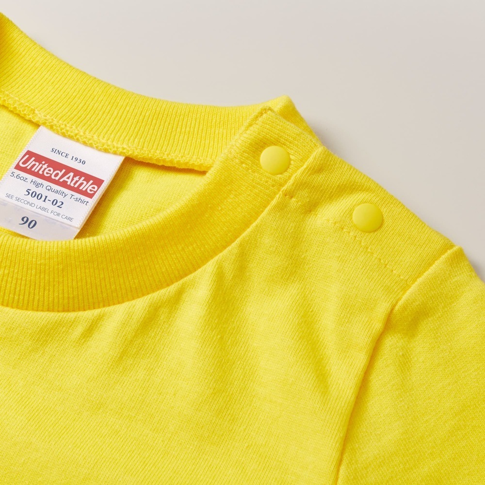 兒童版 United Athle 5.6oz 重磅素T 日本UA 素Tee 大尺碼 男女 無口袋短T 35001-細節圖3