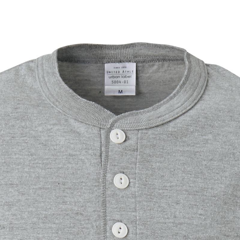 [免運]4色 日本 United Athle 5.6oz 亨利領素T UA 中磅 素色短T 素面T恤 Tee 35004-細節圖4