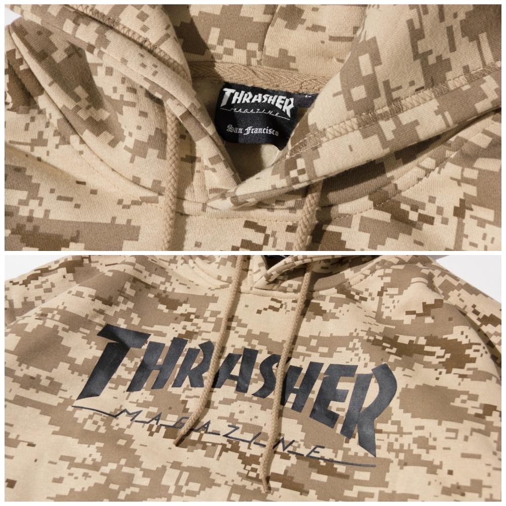 [免運] 美國Rothco x Thrasher 迷彩帽T 六沙美軍經典迷彩 軍裝 可搭綠軍褲 Camo Hoodie-細節圖4