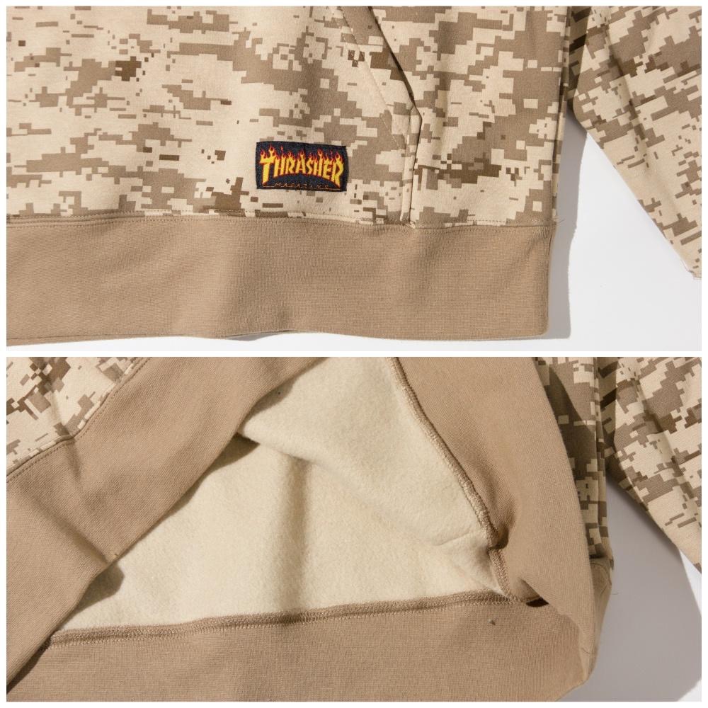 [免運] 美國Rothco x Thrasher 迷彩帽T 六沙美軍經典迷彩 軍裝 可搭綠軍褲 Camo Hoodie-細節圖5