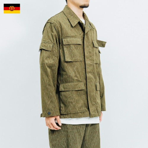 德軍公發NVA四外袋 雨滴迷彩夾克 East German Raindrop Camo Jacket 東德 雨點 外套