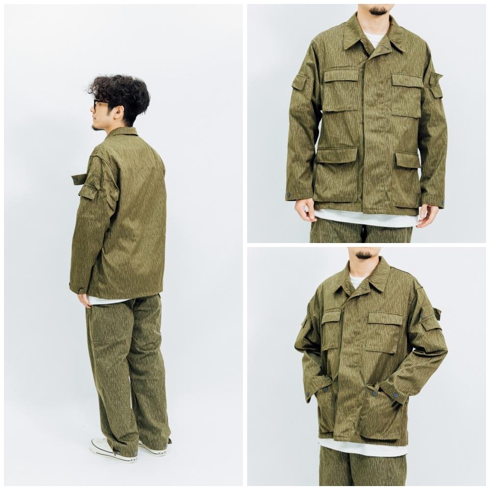 德軍公發NVA四外袋 雨滴迷彩夾克 East German Raindrop Camo Jacket 東德 雨點 外套-細節圖2