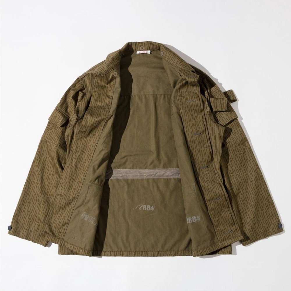 德軍公發NVA四外袋 雨滴迷彩夾克 East German Raindrop Camo Jacket 東德 雨點 外套-細節圖4