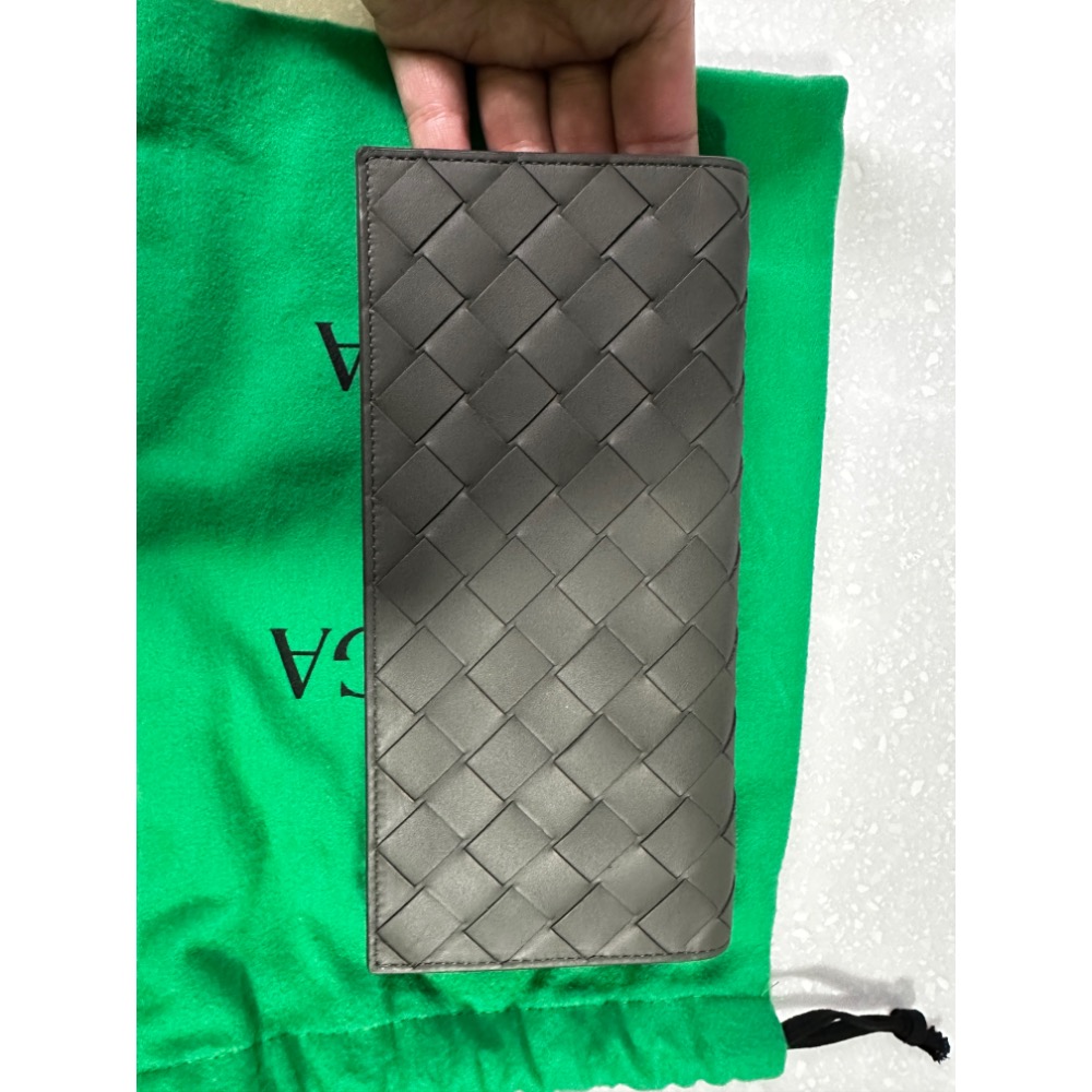Bottega Veneta  BV 寶緹嘉 大象灰9卡拉鍊長夾-細節圖6