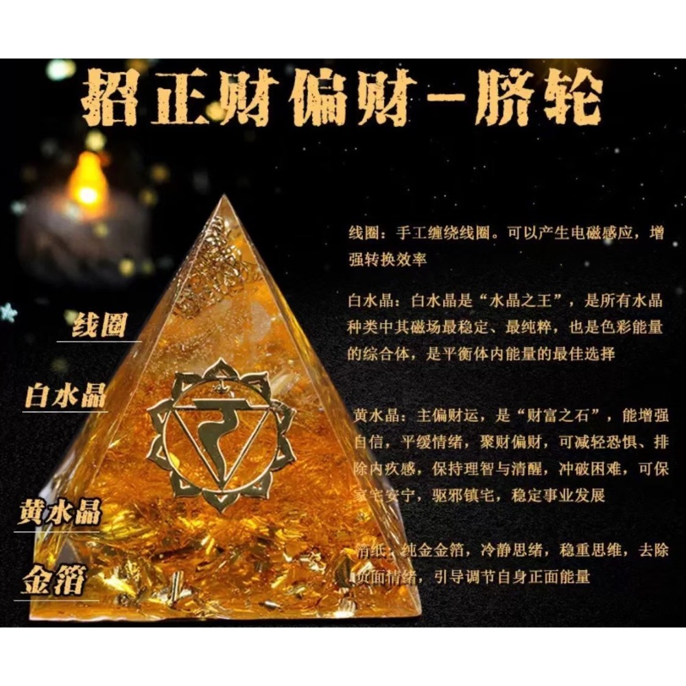 【香港🇭🇰黃大仙過爐】爆款✨奧根能量水晶金字塔-細節圖3