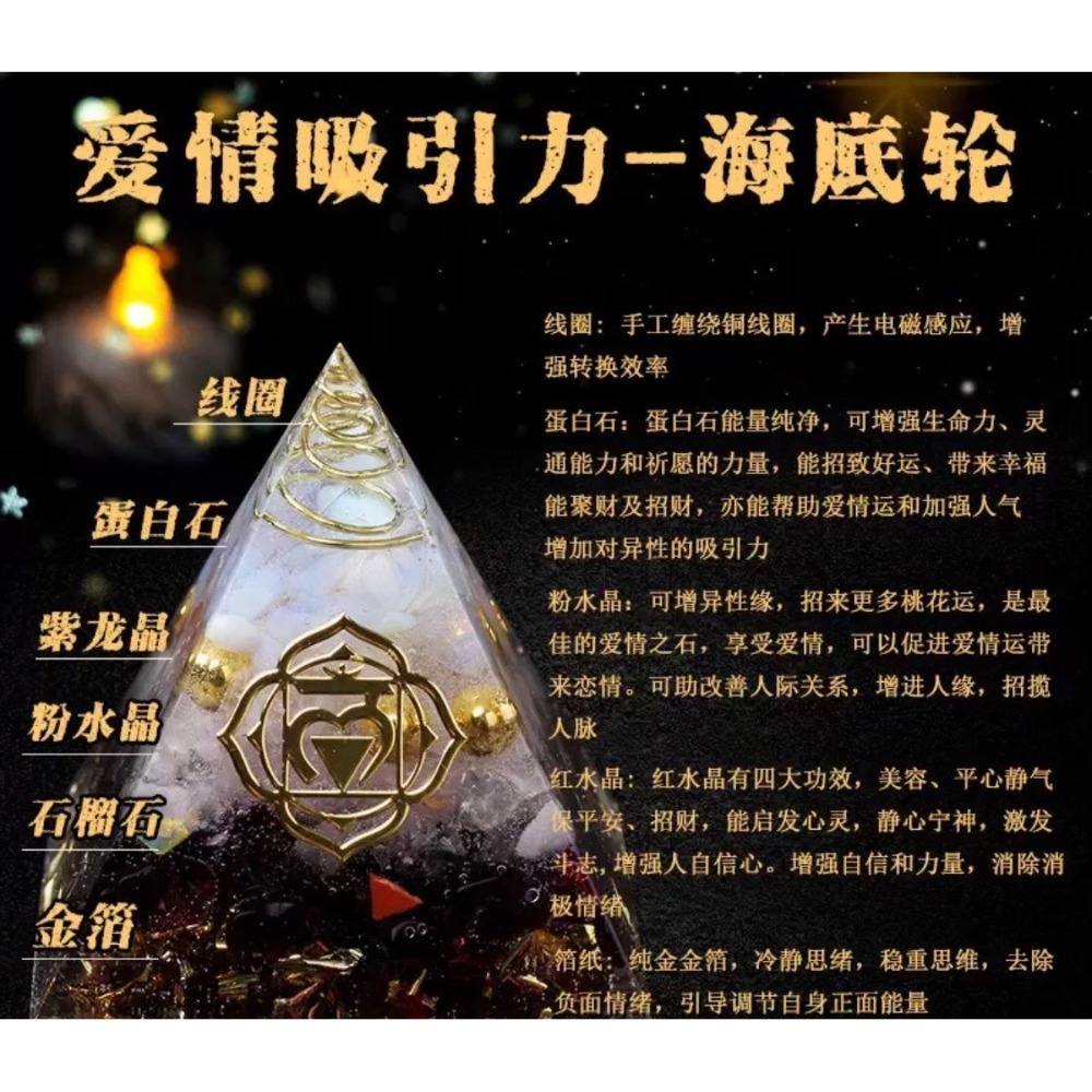 【香港🇭🇰黃大仙過爐】爆款✨奧根能量水晶金字塔-細節圖10