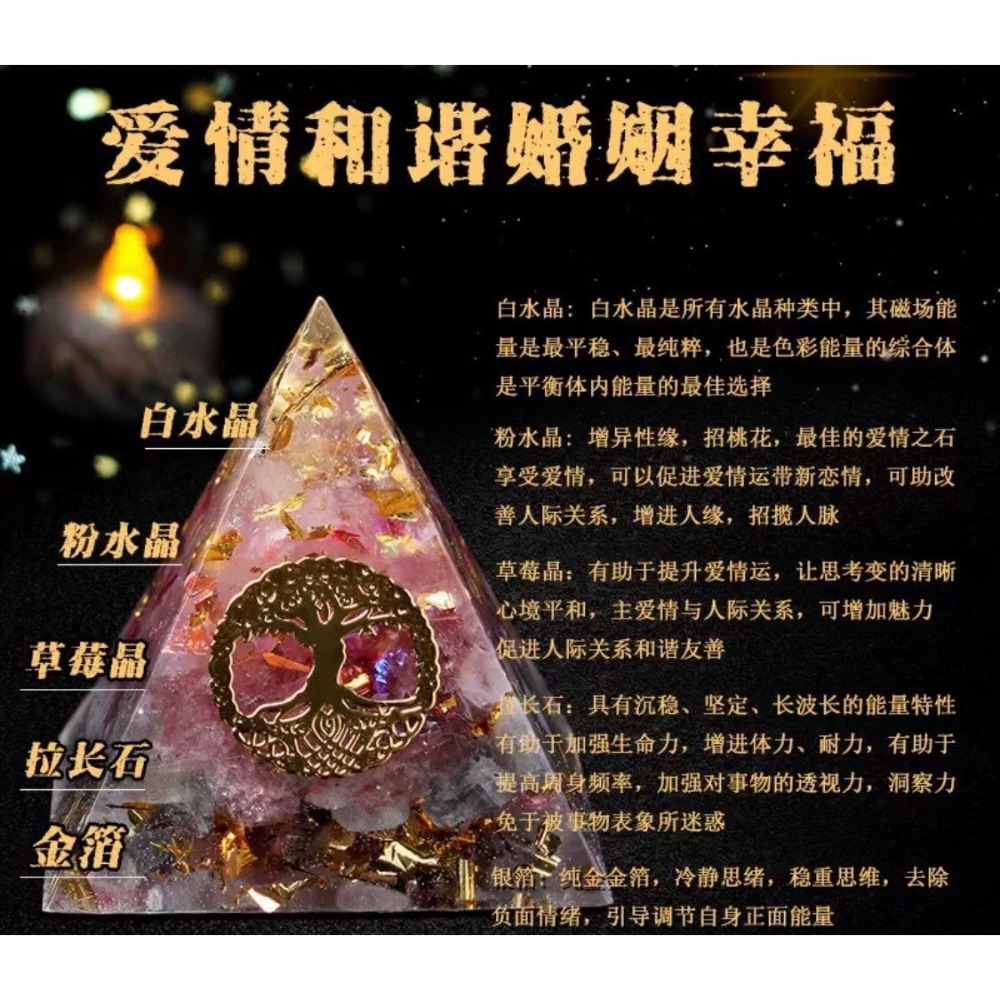 【香港🇭🇰黃大仙過爐】爆款✨奧根能量水晶金字塔-細節圖11