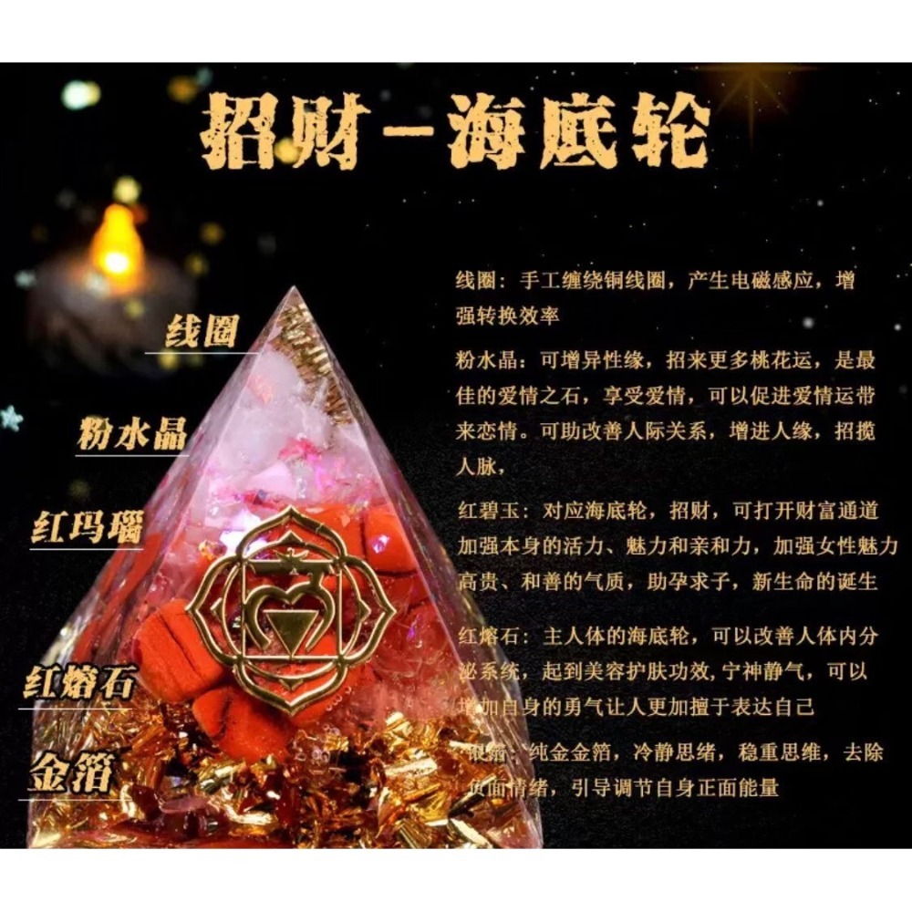 【香港🇭🇰黃大仙過爐】爆款✨奧根能量水晶金字塔-細節圖12