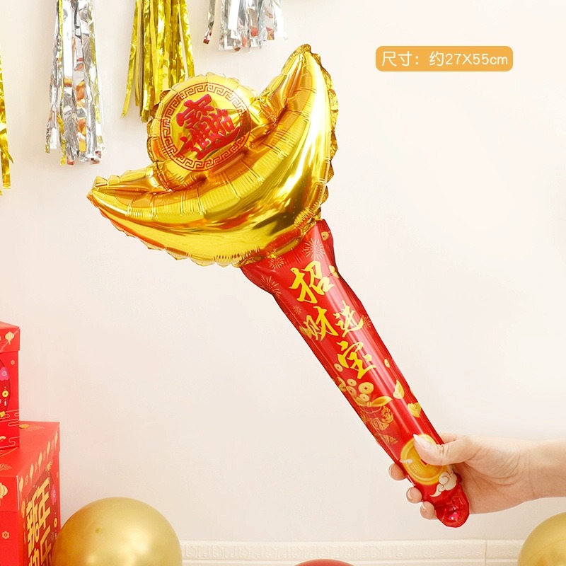 彰化現貨 新年 氣球手棒 (可開報帳收據) 髮箍 拍照道具 髮箍 擺攤 活動小禮物 汽球 春節 新年氣球 尾牙 春酒-規格圖2