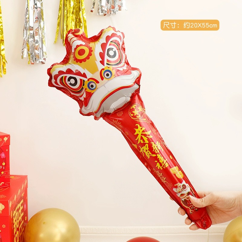 彰化現貨 新年 氣球手棒 (可開報帳收據) 髮箍 拍照道具 髮箍 擺攤 活動小禮物 汽球 春節 新年氣球 尾牙 春酒-規格圖2