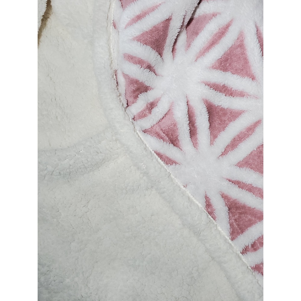 【全新】秋冬厚羊羔絨毯法蘭絨毛毯 莫蘭迪粉 130X160公分 羊羔絨毯保暖珊瑚絨毯 毛毯 厚毛毯 毯子 保暖毯-細節圖10
