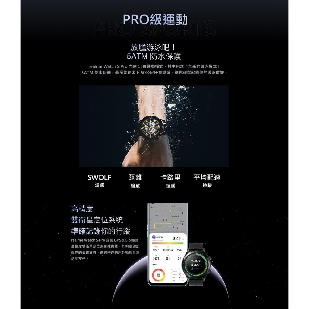 realme 手錶 Watch S Pro 智慧手錶 智能手錶-細節圖3