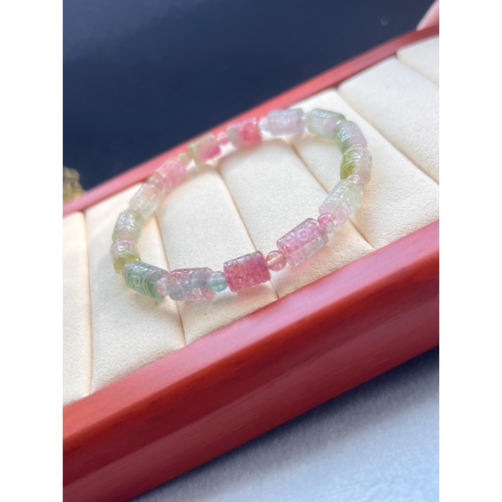 激安美麗❤️～富貴如意吉祥意境 回紋西瓜碧璽-細節圖4