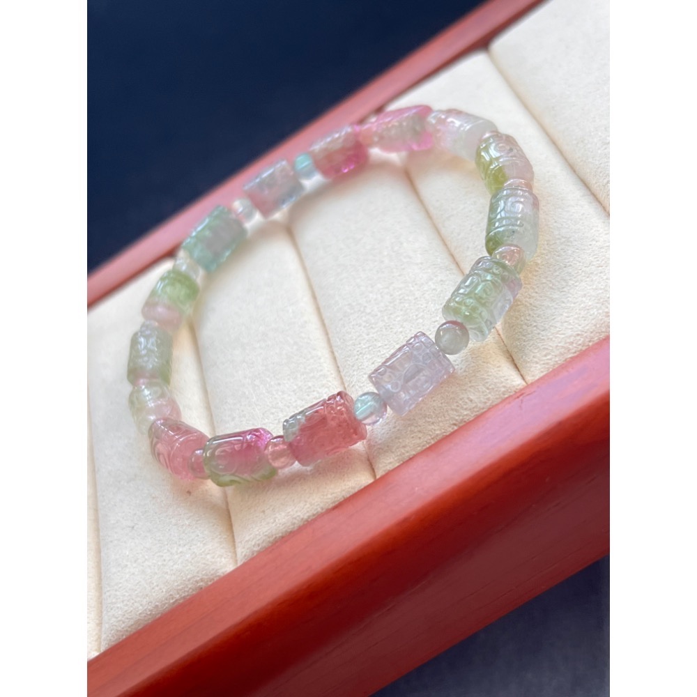 激安美麗❤️～富貴如意吉祥意境 回紋西瓜碧璽-細節圖5