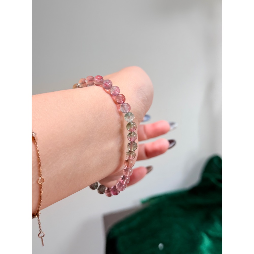 客訂✨絕美玻璃體紫藍粉西瓜碧璽-細節圖4