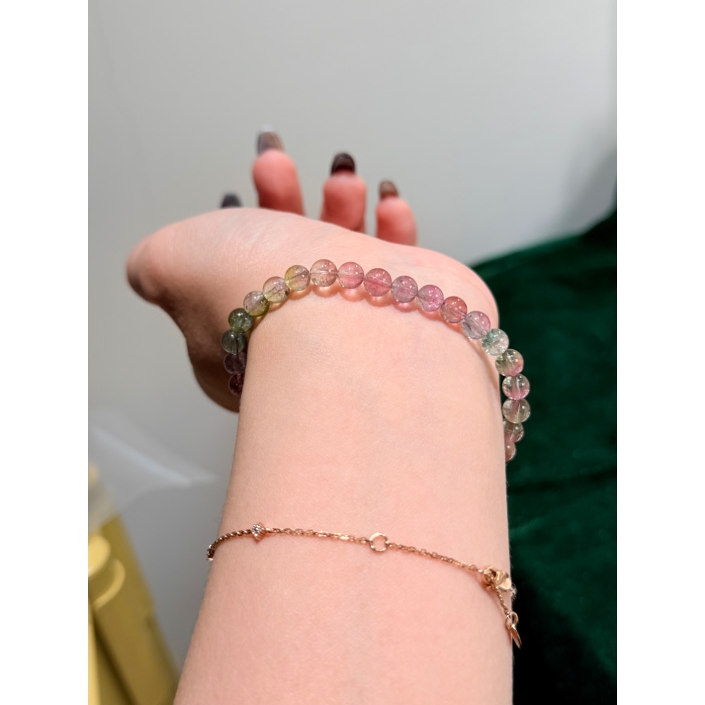 客訂✨絕美玻璃體紫藍粉西瓜碧璽-細節圖5