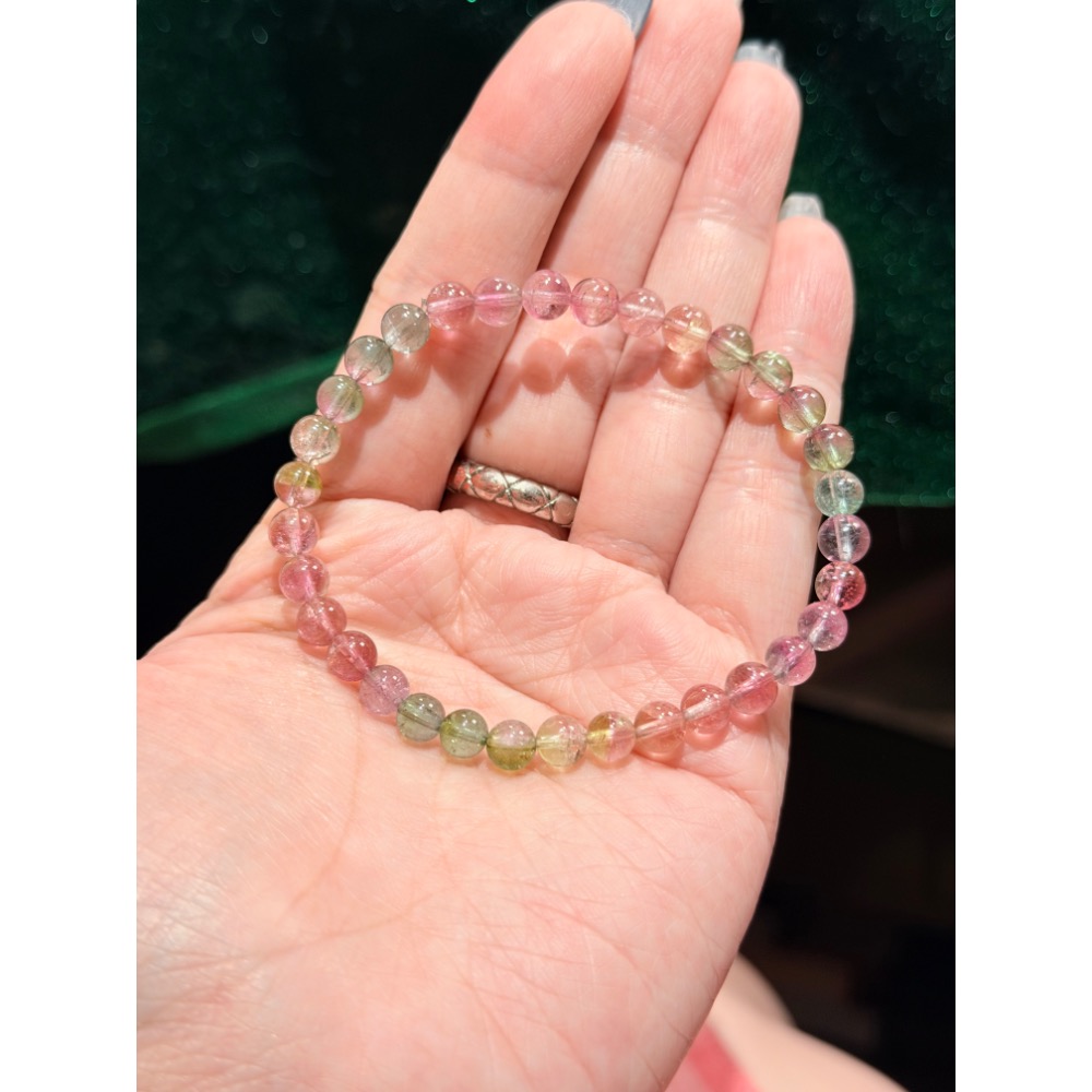 客訂✨絕美玻璃體紫藍粉西瓜碧璽-細節圖7