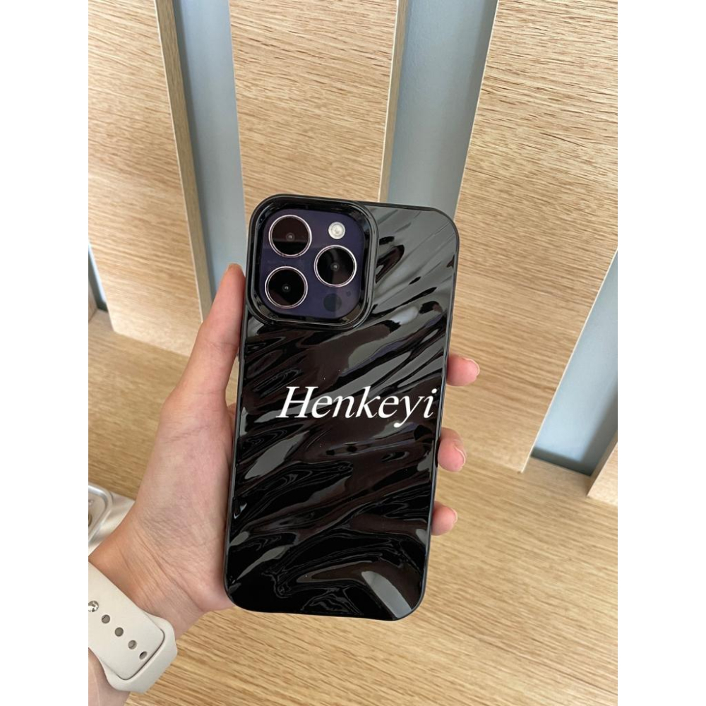 (買就送鋼化膜)水波紋高級感手機殼 防摔殼 保護殼 iphone 14 13 12 11 ProMax保護套-細節圖5