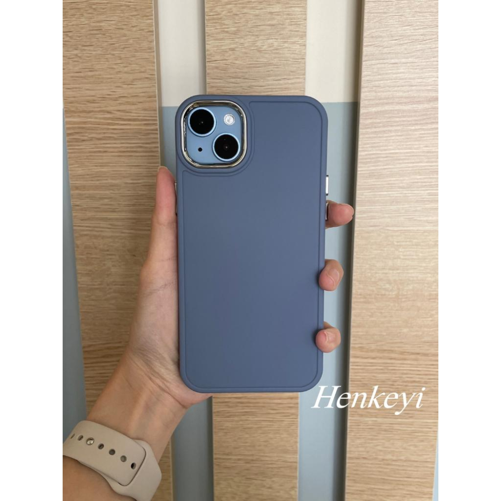 (買就送鋼化貼)純色簡約防摔殼 手機殼 保護殼 iphone 14 13 12 11 ProMax保護套-細節圖2