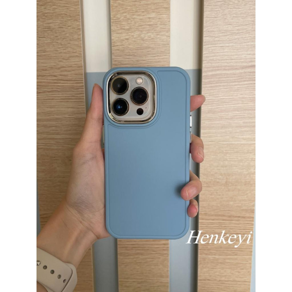 (買就送鋼化貼)純色簡約防摔殼 手機殼 保護殼 iphone 14 13 12 11 ProMax保護套-細節圖4