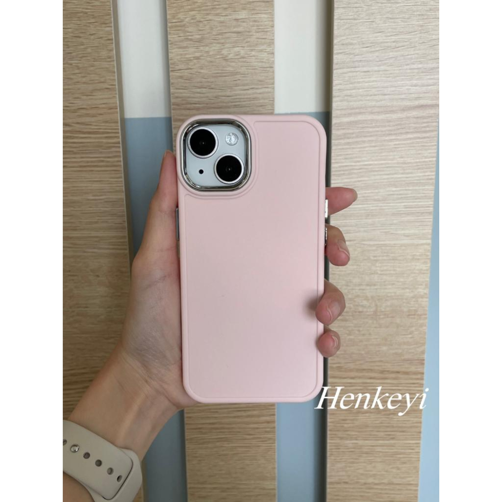 (買就送鋼化貼)純色簡約防摔殼 手機殼 保護殼 iphone 14 13 12 11 ProMax保護套-細節圖5