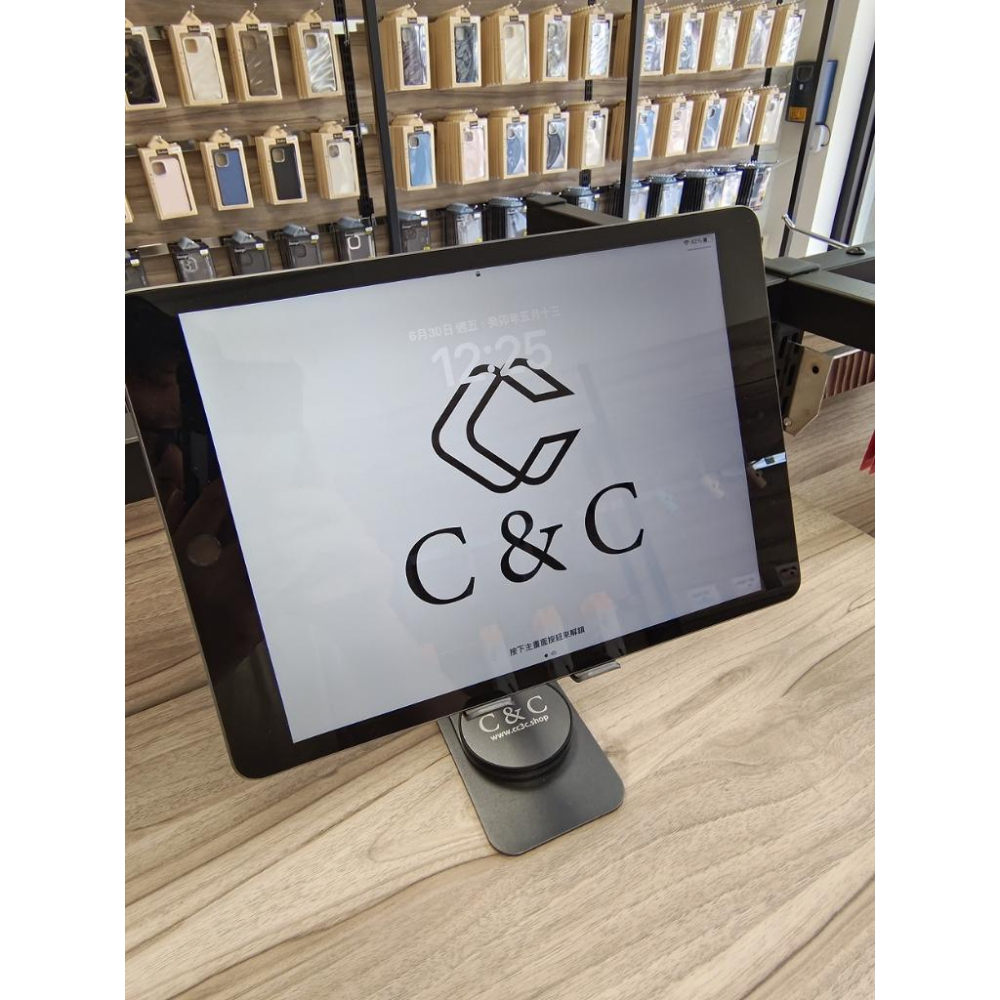 C&C 360°旋轉鋁合金平板手機兩用可折疊360度旋轉桌面支架-細節圖2