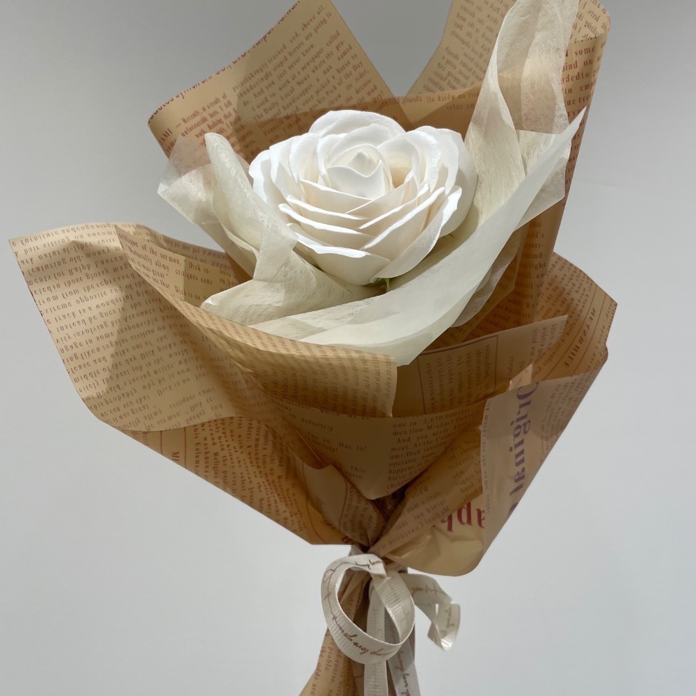 【手工玫瑰花】不會凋謝｜手工花束｜繽紛色彩｜單支｜情人禮物｜送花｜玫瑰花-細節圖2