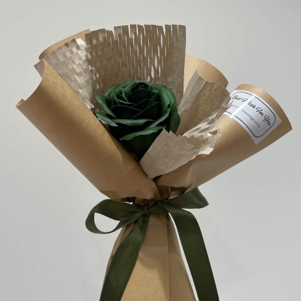 【手工玫瑰花】不會凋謝｜手工花束｜繽紛色彩｜單支｜情人禮物｜送花｜玫瑰花-細節圖5