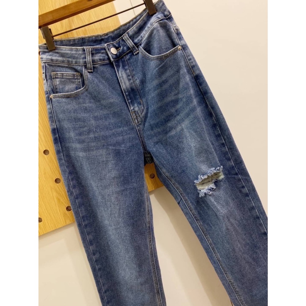JAN🌻早春新品～超好搭的刷破男友褲（27738）-細節圖7