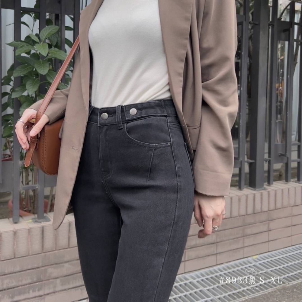 JAN🌻早春新品～美式簡約窄管瘦腿褲（27739）-細節圖5