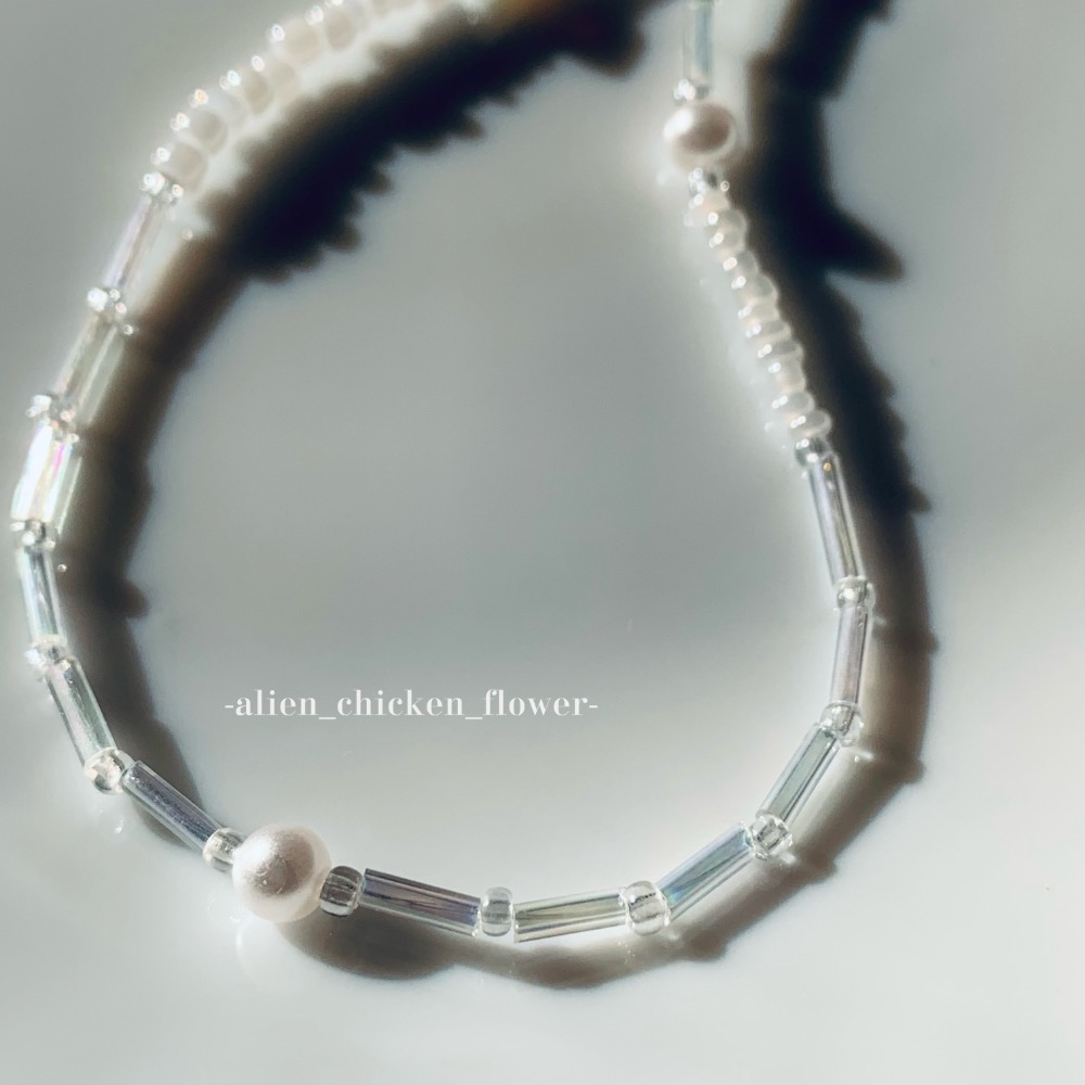 𝓐𝓬𝓯🍿外星家ㄟ串珠項鍊·͜·純淨白透小天使項鍊👼🏻-細節圖7