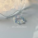 𝓐𝓬𝓯🍿外星家ㄟ串珠戒指·͜· 冬季琉璃世界的雪花❄️-規格圖7
