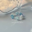𝓐𝓬𝓯🍿外星家ㄟ串珠戒指·͜· 冬季琉璃世界的雪花❄️-規格圖7