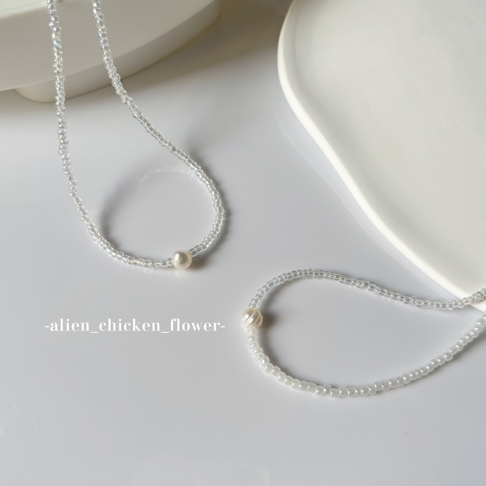 𝓐𝓬𝓯🍿外星家ㄟ串珠項鍊·͜· 💗心動珍珠の寶盒串珠項鍊💕· 手工串珠·͜· 串珠項鍊·͜· 項鍊·͜·-細節圖2