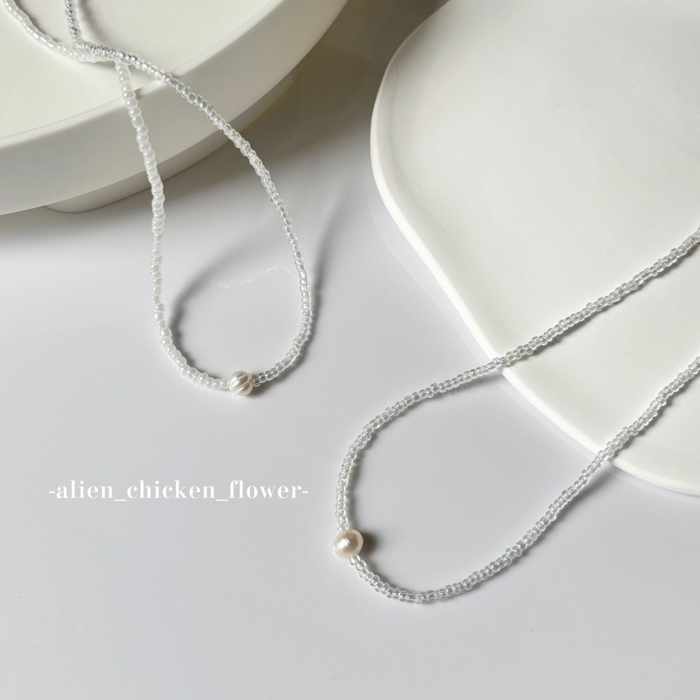 𝓐𝓬𝓯🍿外星家ㄟ串珠項鍊·͜· 💗心動珍珠の寶盒串珠項鍊💕· 手工串珠·͜· 串珠項鍊·͜· 項鍊·͜·-細節圖3