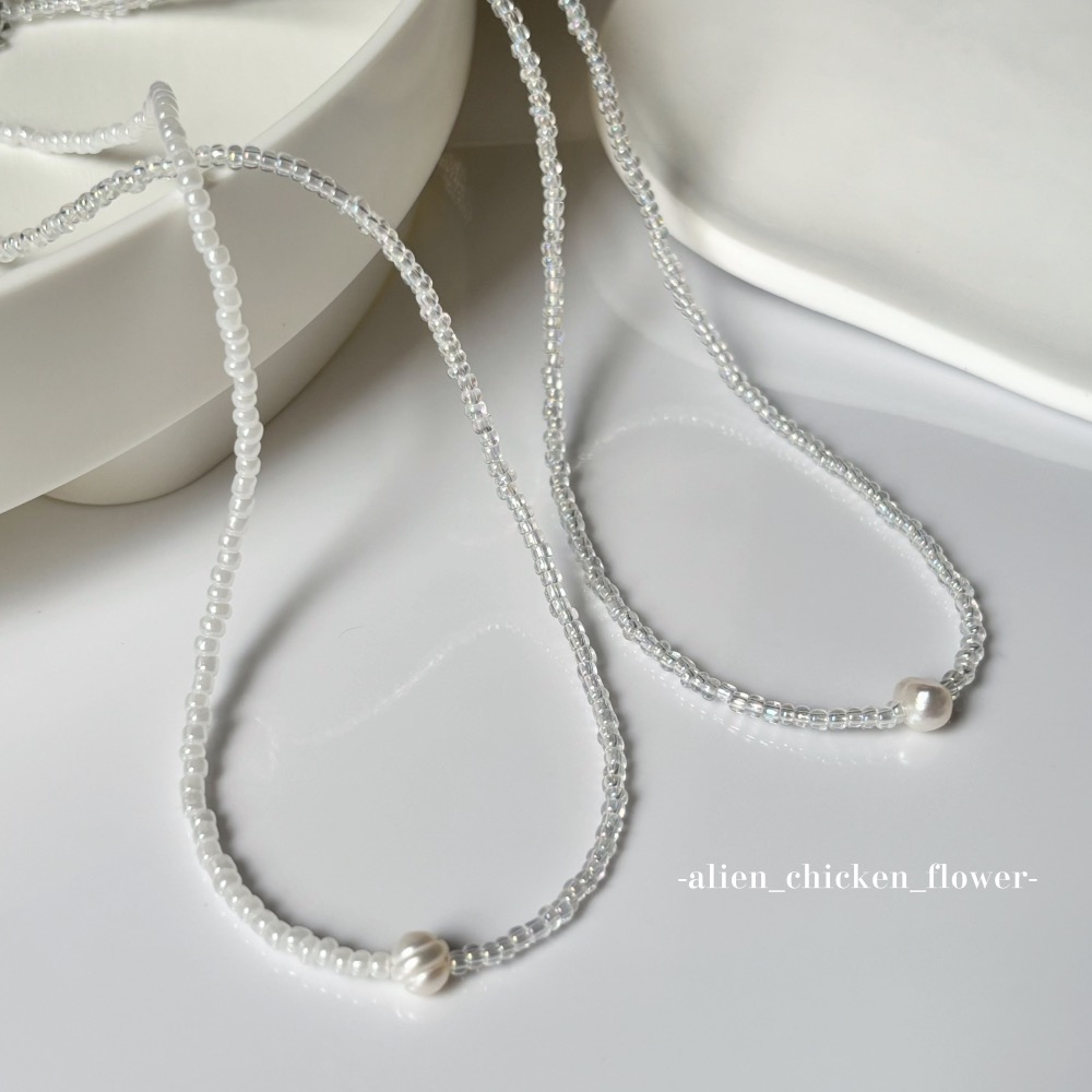 𝓐𝓬𝓯🍿外星家ㄟ串珠項鍊·͜· 💗心動珍珠の寶盒串珠項鍊💕· 手工串珠·͜· 串珠項鍊·͜· 項鍊·͜·-細節圖4